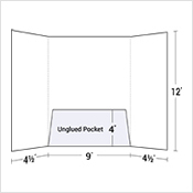 Center Pocket Gatefold Presentation Folder