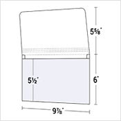 9 7/8" x 6" Wallet-Style 4-Color Digital Document Folder