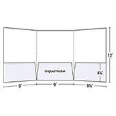 Tri-Panel 3 Pocket Letter Size Presentation Folder