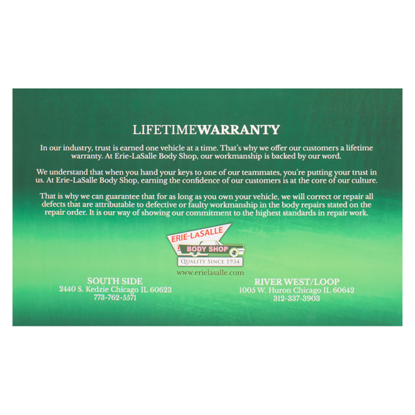 Erie-LaSalle Body Shop (Front View)