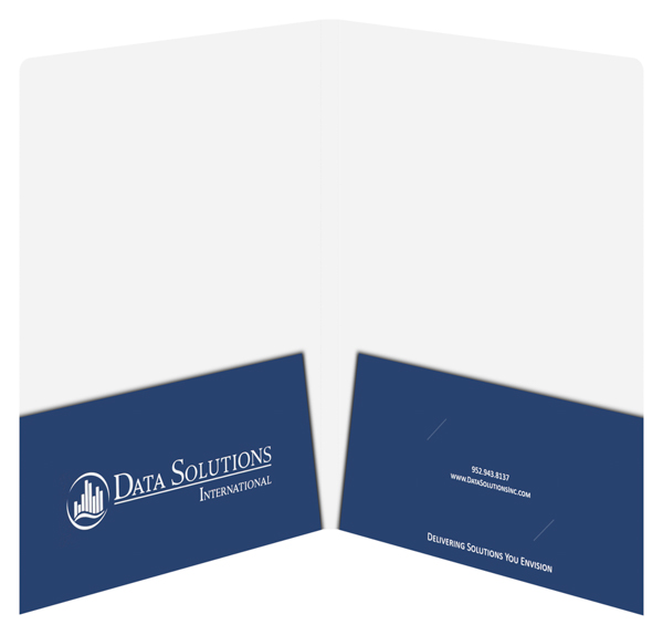 Print Presentation Folders with 2 Box Pockets &amp; Round Corners