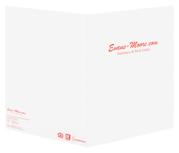 Spot Color Printed Presentation Folders, PMS 2Pocket Folder