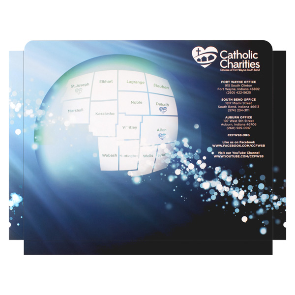 Custom Printed Reinforced Top Tab Expanding File Folder