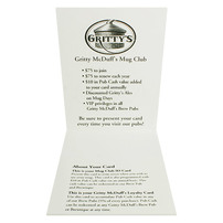 Gritty McDuff’s Mug Club (Inside Open View)