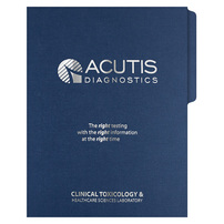 Branded Pocket File Folders for Acutis Diagnostics
