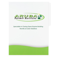 File Folders Printed for Aruba Permit Services
