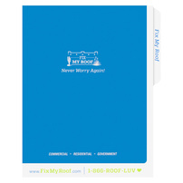 Branded Tab Folders for Fix My Roof LLC