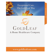 Printed Pocket File Folders for GoldLeaf Home Care