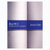 Paper Folders Printed for BurWil Construction Company