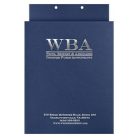 Stitched Report Covers Design for White, Beckert, & Associates, LLC