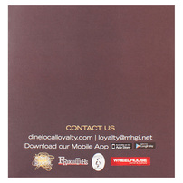 Dine Local Loyalty (Back View)