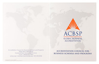 Accreditation Council for Business Schools and Programs (Back Flat View)
