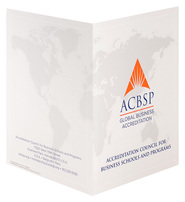 Accreditation Council for Business Schools and Programs (Back and Front Open View)