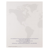 Accreditation Council for Business Schools and Programs (Back View)