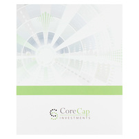 Branded Reinforced Folders for CoreCap Investments