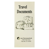Jazz Pharmaceuticals Travel Documents (Front View)