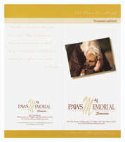 Paws Memorial Service (Custom One View)