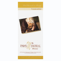 Branded Rack Cards for Paws Memorial Service