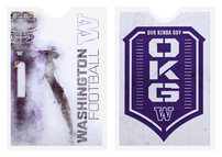 University of Washington Football (Stack of Two Front and Back View)