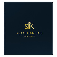 Vinyl Binders Design for Sebastian Kos Law Office