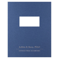 Printed Letter Size Report Covers for Acklen & Story, PLLC