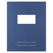 Fastened Report Covers Design for Acklen & Story, PLLC