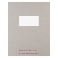 Personalized Fastened Report Covers for John W. Moore, CPA, PLLC