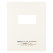 Promotional Letter Size Report Covers for Meister, Hilton, Chitwood & Associates, Inc.