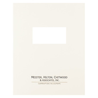 Fastened Report Covers Printed for Meister, Hilton, Chitwood & Associates, Inc.