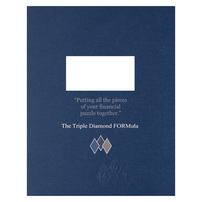 Printed Fastened Report Covers for Poodiack Wealth Management Group