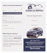 Alaska 4x4 Rentals (Back Flat View)