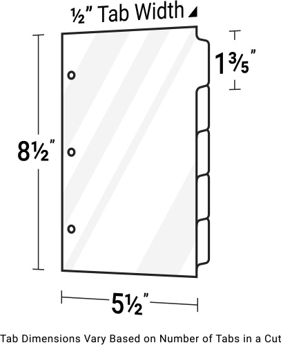Custom Poly Index Tabs & Dividers - 5 1/2