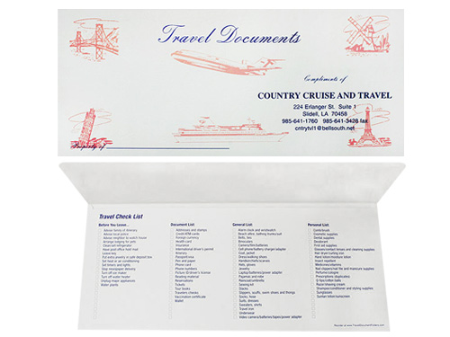 Travel Scenes Document Folder