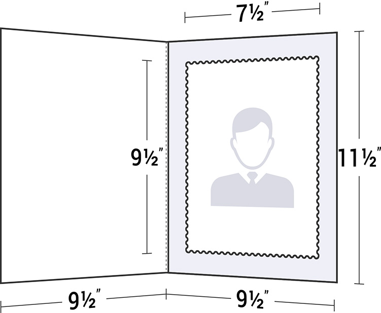 Custom Printed 8x10 Portrait Paper Photo Folders