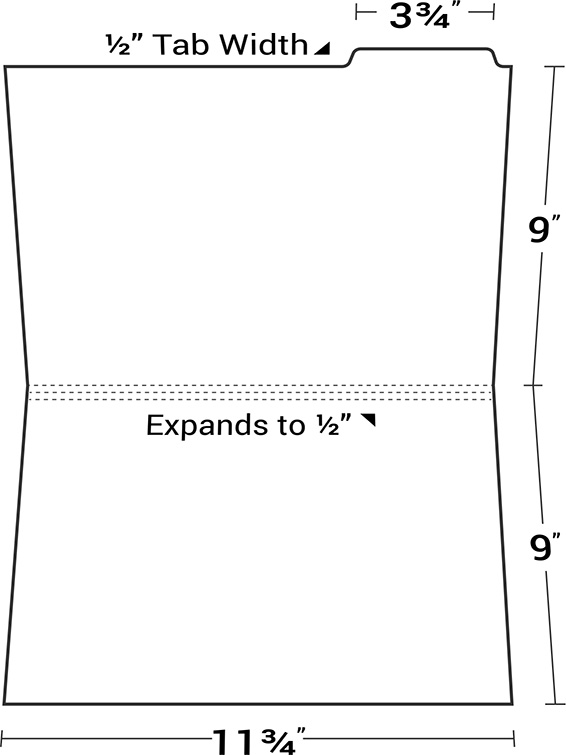 Custom Printed Letter Size Right Tab File Folder