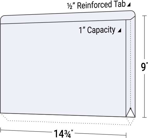 Expanding File Folder w/ Reinforced Top Tab Print Legal Size Folders