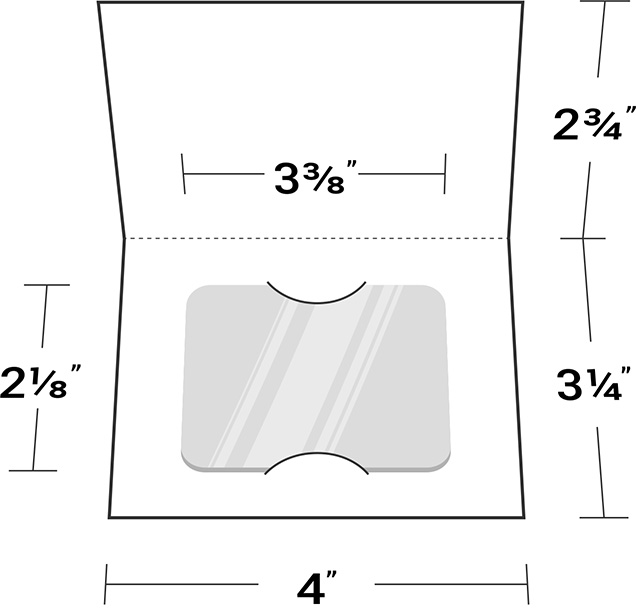 Economy Standard Gift Card Holder Customizable Gift Card Packaging